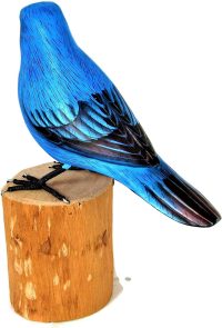 Hand Carved Wooden Mountain Bluebird  ~ OOAK Christmas & Birthday Gift - Image 3