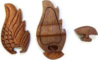 Hand Carved Wooden Angel Wings  ~ OOAK Christmas & Birthday Gift - Image 2