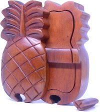 Hand Carved Wooden Pineapple  ~ OOAK Christmas & Birthday Gift - Image 2