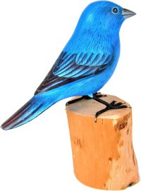 Hand Carved Wooden Mountain Bluebird  ~ OOAK Christmas & Birthday Gift - Image 2