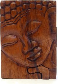 Hand Carved Wooden The Sleeping Buddha  ~ OOAK Christmas & Birthday Gift - Image 3