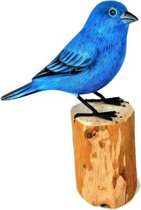 Hand Carved Wooden Mountain Bluebird  ~ OOAK Christmas & Birthday Gift