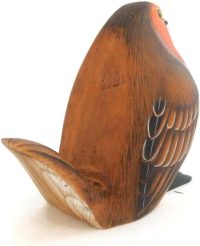 Hand Carved Wooden Robin Mobile Holder ~ OOAK Christmas & Birthday Gift - Image 5