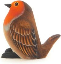 Hand Carved Wooden Robin Mobile Holder ~ OOAK Christmas & Birthday Gift - Image 8