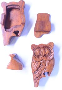 Hand Carved Wooden Owl  ~ OOAK Christmas & Birthday Gift - Image 4