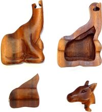 Hand Carved Wooden Giraffe  ~ OOAK Christmas & Birthday Gift - Image 5