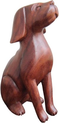 Handcarved Wooden Attentive Dog ~ OOAK Christmas & Birthday Gift - Image 4