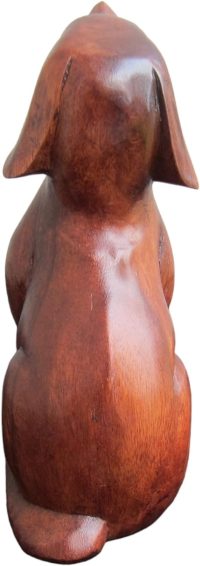 Handcarved Wooden Attentive Dog ~ OOAK Christmas & Birthday Gift - Image 3