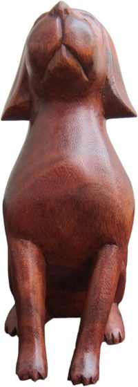 Handcarved Wooden Attentive Dog ~ OOAK Christmas & Birthday Gift - Image 5