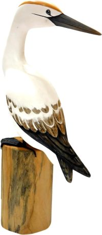 Handcarved Wooden Northern Gannet ~ OOAK Christmas & Birthday Gift