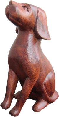 Handcarved Wooden Attentive Dog ~ OOAK Christmas & Birthday Gift - Image 6