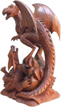 Hand Carved Wooden Duelling Dragon  ~ Christmas & Birthdays Gifts - Image 7