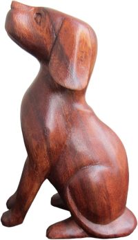 Handcarved Wooden Attentive Dog ~ OOAK Christmas & Birthday Gift - Image 7