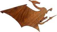 Handcarved Wooden Dragon with Large Wings ~ OOAK Christmas & Birthday Gift - Image 2