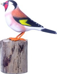 Handcarved Wooden European Goldfinch ~ OOAK Christmas & Birthday Gift - Image 6