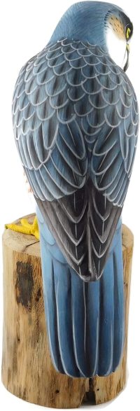 Hand Carved Merlin Falcon Bird~ OOAK Christmas & Birthday Gift - Image 5