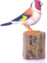 Handcarved Wooden European Goldfinch ~ OOAK Christmas & Birthday Gift - Image 3