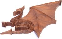 Handcarved Wooden Dragon with Large Wings ~ OOAK Christmas & Birthday Gift - Image 3