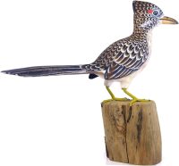 Hand Carved Wooden Greater Roadrunner Bird ~ OOAK Christmas & Birthday Gift - Image 5