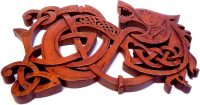 Handcarved Wooden Celtic Dragon ~ OOAK Christmas & Birthday Gift - Image 3