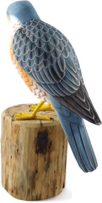 Hand Carved Merlin Falcon Bird~ OOAK Christmas & Birthday Gift - Image 4