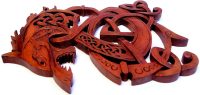 Handcarved Wooden Celtic Dragon ~ OOAK Christmas & Birthday Gift - Image 4