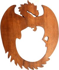 Handcarved Wooden Dragon Curling Tail ~ OOAK Christmas & Birthday Gift - Image 2