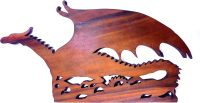 Handcarved Wooden Winged Dragon ~ OOAK Christmas & Birthday Gift - Image 2