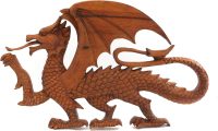 Handcarved Wooden Winged Dragon ~ OOAK Christmas & Birthday Gift