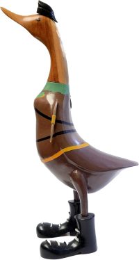 Hand Carved Wooden Duck ~ Robin Hood 47cm High - Image 6