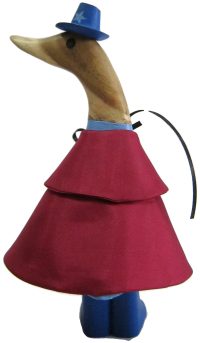 Hand Carved Wooden Bamboo Duck ~ Wizard with Cape Costume 23cm High - Image 7