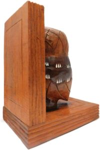 Hand Carved Wooden Owl ~ Bookstand Left Side Bookend 17.5cm High - Image 5