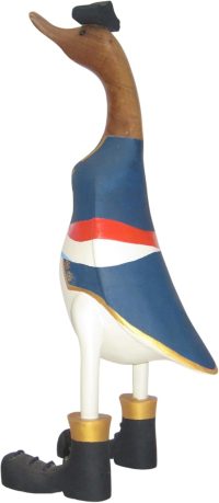 Hand Carved Wooden Bamboo Duck ~ Admiral Nelson 46.5cm High - Image 7