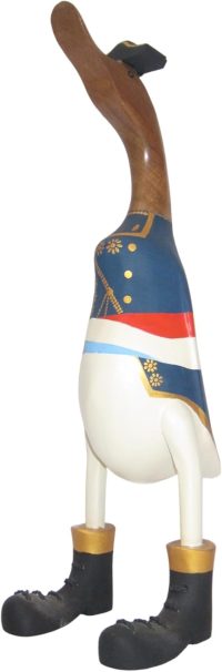 Hand Carved Wooden Bamboo Duck ~ Admiral Nelson 46.5cm High - Image 9