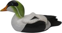 Hand Carved Wooden Decoy Duck ~ Common Eider Duck 27cm Long - Image 5