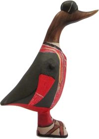 Hand Carved Wooden Bamboo Duck ~ Arabic Prince 23cm High - Image 2