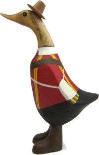 Hand Carved Wooden Bamboo Duck ~ in Bolivia Traditional 23cm High - Image 5