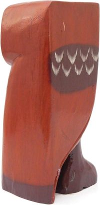 Hand Carved Wooden Owl ~ Owl with Boots 19cm High - Image 6