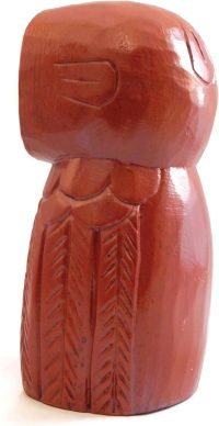 Hand Carved Wooden Owl ~ Owl Mum and Owlette 19.5cm High - Image 6