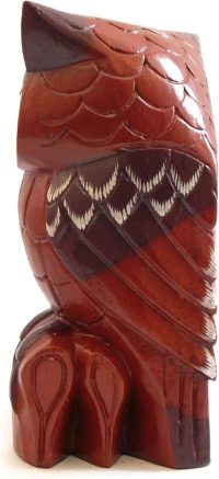 Hand Carved Wooden Owl ~ Brown Owl 11.8cm Long - Image 7