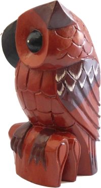 Hand Carved Wooden Owl ~ Brown Owl 11.8cm Long - Image 6