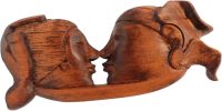 Hand Carved Wooden tte ~ I Always Love You No Matter What - Image 2