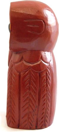 Hand Carved Wooden Owl ~ Owl Mum and Owlette 19.5cm High - Image 7