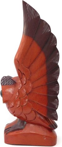 Hand Carved Wooden Owl ~ Owl with Open Wings 30.5cm High - Image 7