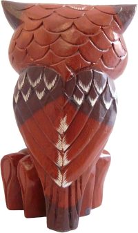 Hand Carved Wooden Owl ~ Brown Owl 11.8cm Long - Image 5