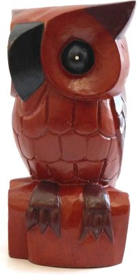 Hand Carved Wooden Owl ~ Brown Owl 11.8cm Long - Image 2